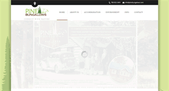 Desktop Screenshot of pinebungalows.com