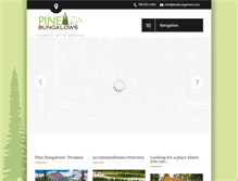 Tablet Screenshot of pinebungalows.com